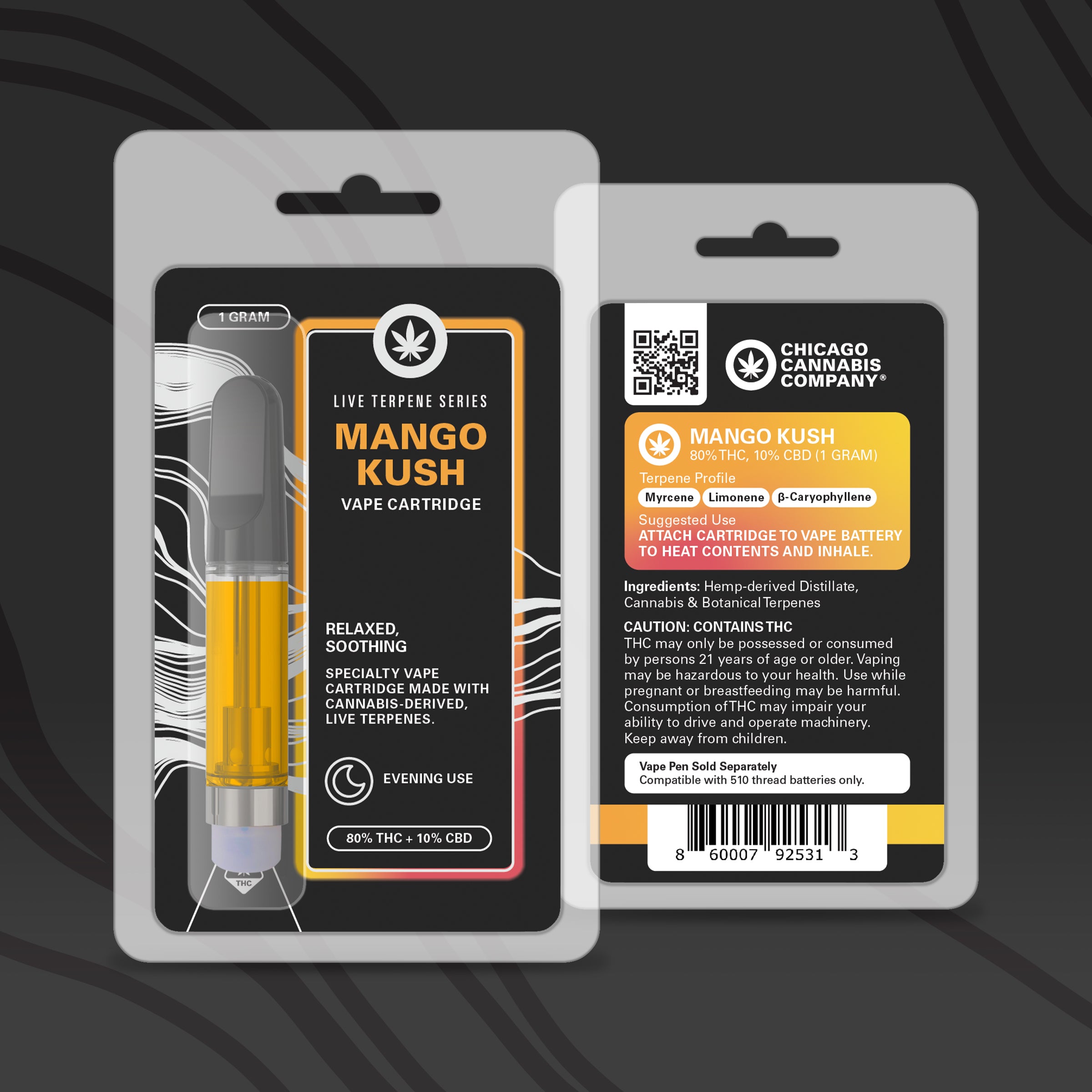 THC Vape: Live Terpene Series (1g cartridge)